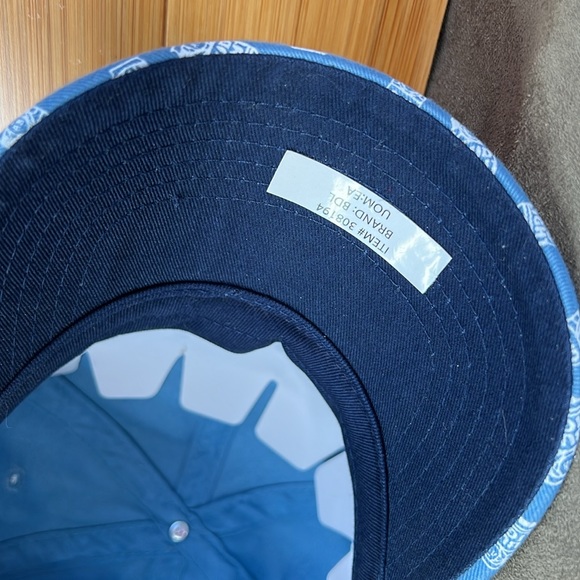 Bud Light Baseball Cap All Over Logo Blue Buckle Back Pattern Beer Hat NEW - Picture 11 of 16